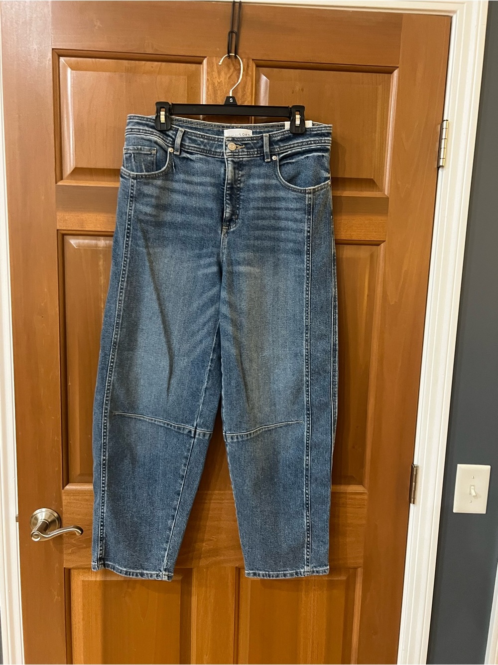 NWT Loft High Rise Barrel Jeans size 8/29 - Picture 3 of 6